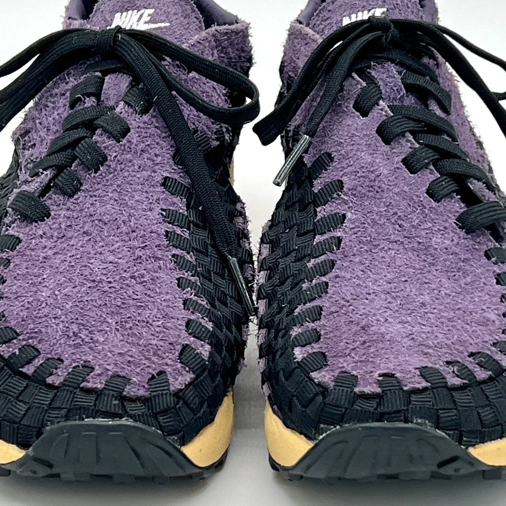 Nike Air Footscape Woven Sneaker Shoe FZ2615-500 Dark Raisin Black Womens 8 New - Picture 2 of 7